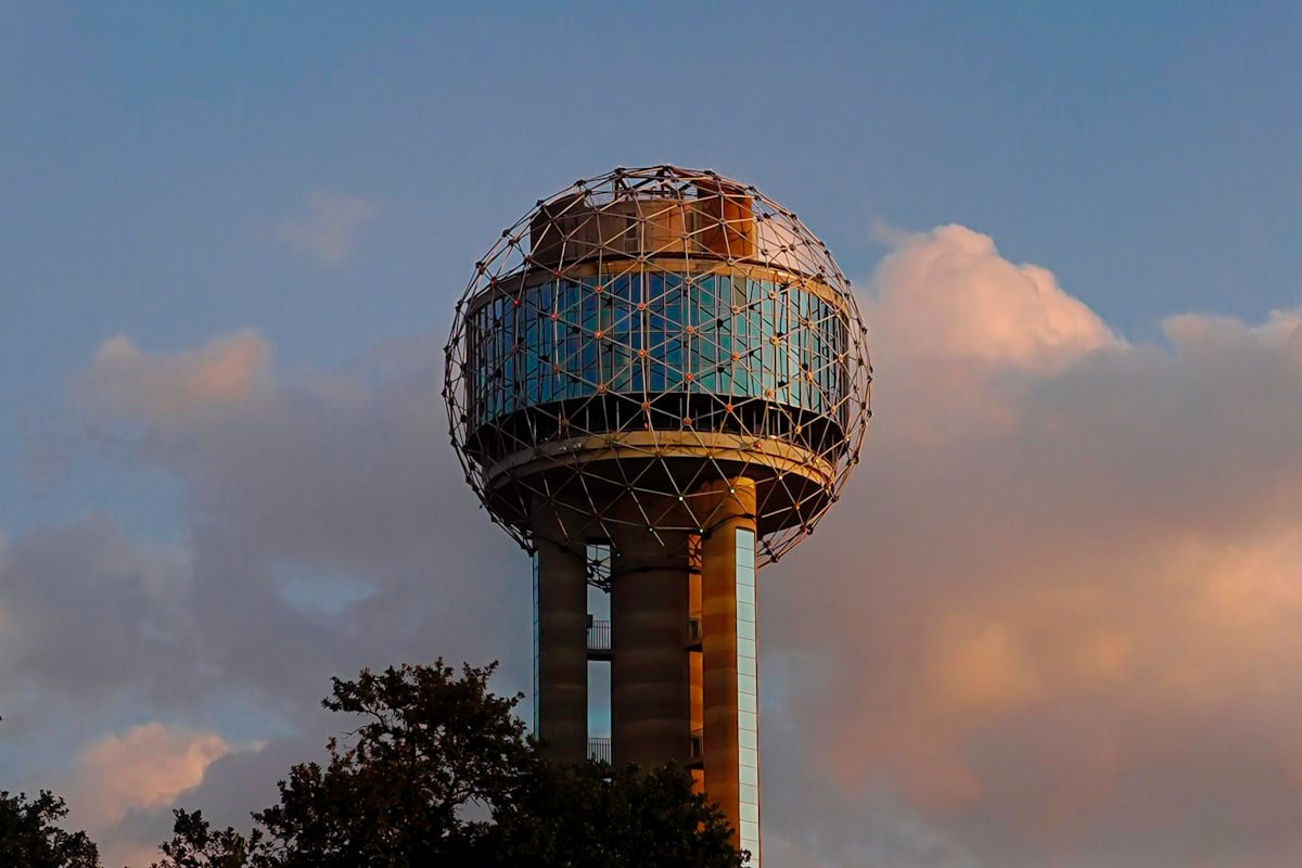 Reunion Tower and Dallas skyline in Dallas, Texas - international tax specialist serving Dallas