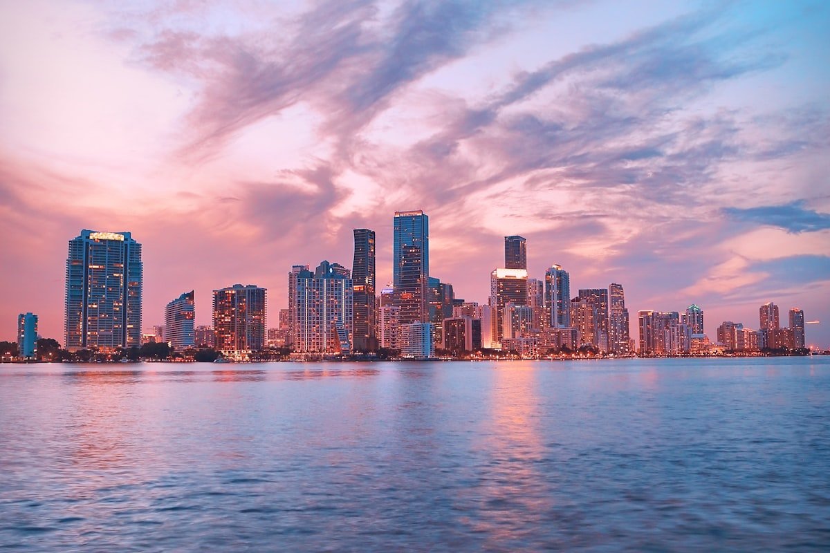 Miami skyline and waterfront in Miami, Florida - international tax specialist serving Miami